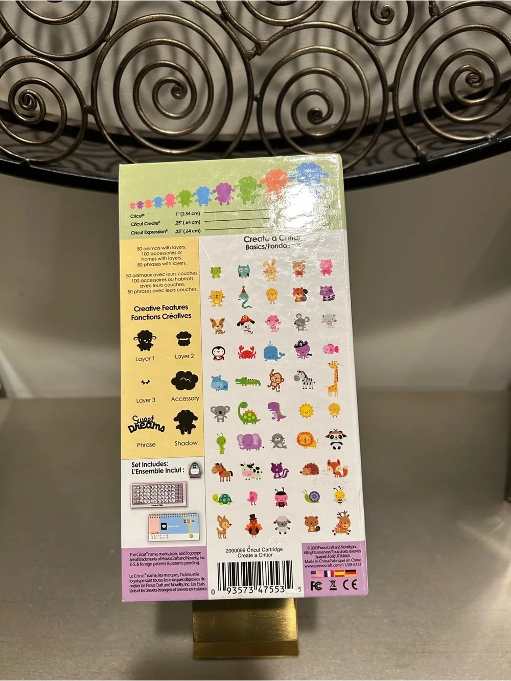 Cricut Create a Critter Shapes Cartridge - Pink, Blue, Yellow